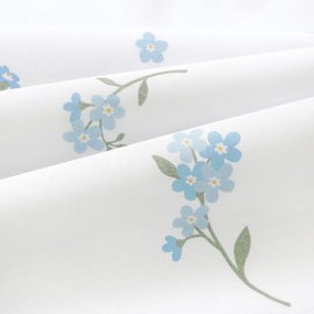 Goldea szögletes terítő 100% pamutvászon - nefelejcsek 100 x 100 cm