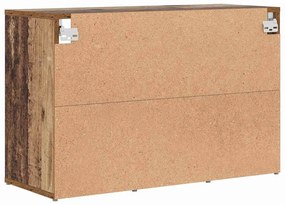 Cipősszekrény polcokkal Régi fa 77.5 x 30 x 51 cm Faanyag