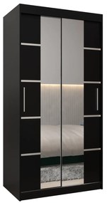 Ruhásszekrény 100 cm Verika 4 100 (fekete). 1064255