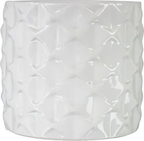 Virágcserép fedél fehér henger Ø14 DEcodomi