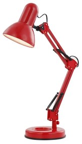 GLOBO-24882 FAMOUS piros színű íróasztali lámpa 1xE27 40W ↔400mm ↕590mm