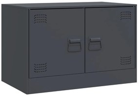 antracitszürke acél TV-szekrény 67 x 39 x 44 cm