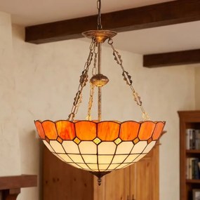 Brilagi - Tiffany vitrázs csillár láncon SIENNA 3xE27/60W/230V átm. 50 cm