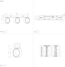 Eglo 39586 - LED Spotlámpa ALBARIZA 3xLED/4,6W/230V 3000K
