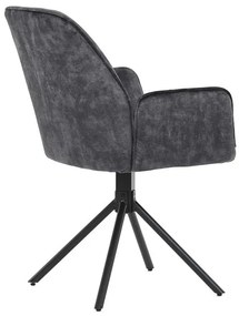 Fekete Bársony Étkezőszék. HC-511 BK4