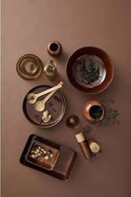 Borostyán színű kerámia só- és borsőrlő szett 2 db-os Gastro Amber – Bitz