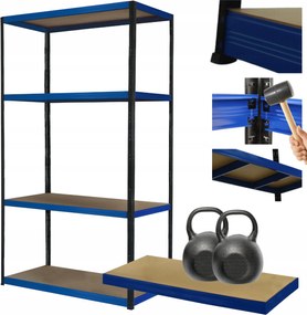 Fém tároló állvány garázs állvány Helios 180x110x35cm 4Px275kg