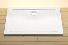 Ravak Gigant Pro Chrome zuhanytálca, előlap nélkül 100x80 cm, tartó lábbal