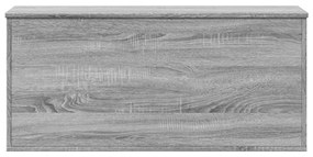szürke sonoma szerelt fa tárolóláda 100x42x46 cm