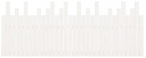 fehér tömör fenyőfa fali fejtámla 204x3x80 cm