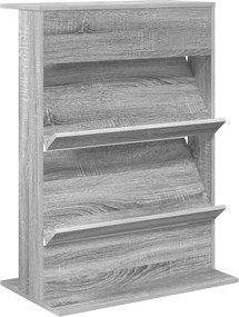 vidaXL Magazin állvány polcokkal Szürke Sonoma 70 x 41 x 96 cm Faanyag