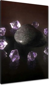 Vászonkép 80x120 Lila kristályok