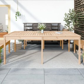 vidaXL tömör fenyőfa kerti asztal 203,5 x 100 x 76 cm