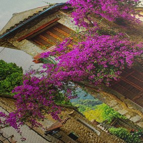 Kép - Mediterrán lusta sikátor (órával) (90x30 cm)