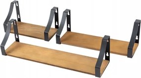 Loft polc fenyő szett 3 db 430/330/230 nappali díszpolc 3 szint