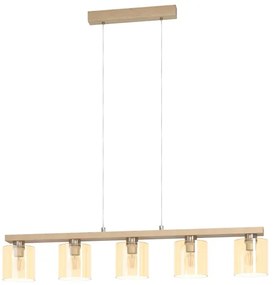 Eglo 901292 - CASTRALVO kábeles csillár 5xE27/28W/230V