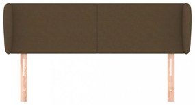 sötétbarna szövet fejtámla 147x23x78/88 cm