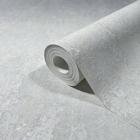 Szürke, Csiszolt Betont Utánzó Tapéta, Fényes