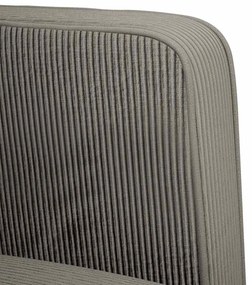 világosszürke kordbársony szövet loveseat kanapé 109 cm