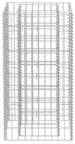 acél gabion magaságyás 50 x 50 x 100 cm