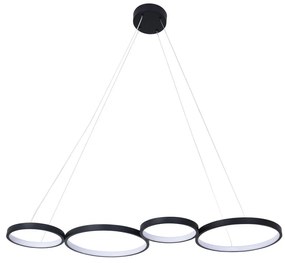 LED Csillár zsinóron FLAMENCO LED/42W/230V 4000K fekete