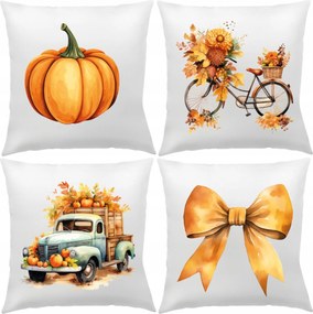 Őszi Párnahuzat 40x40 cm Dekoratív Őszi Szett 4 db