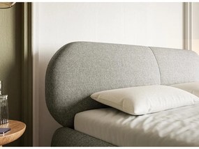 Franciaágy 140 cm Octave 140B (ágyráccsal) (szürke + fekete) . Akció -15%. 1100017