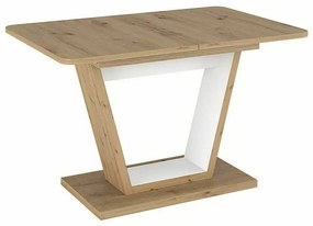 Levin étkezőasztal, artisan tölgy / fehér