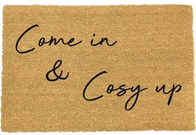Come In &amp; Cosy Up természetes kókuszrost lábtörlő, 40 x 60 cm - Artsy Doormats