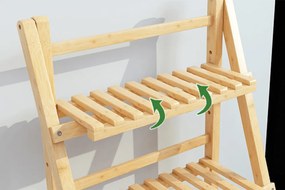 Összecsukható állvány, bambusz, NEPEL TYP 2 + ajándék