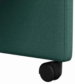 Kerekes Étkező Székek 2 pcs Sötétzöld 57 x 67 x 95 cm szövet