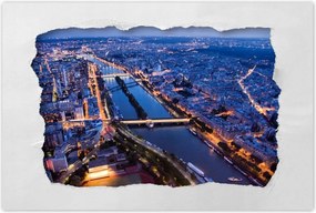 Poszterek 90x60 Éjszakai panoráma Párizs
