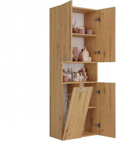 1K DK fürdőszoba szekrény, tölgy