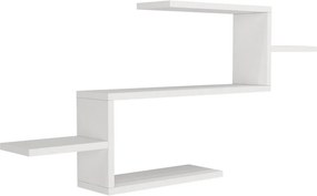 Twist könyvespolc, fehér, 104 cm