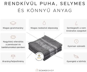 BAMBOO zöld bambusz fürdőlepedő 70 x 140 cm, 70% bambuszszál | 30% pamut