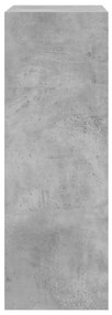 betonszürke szerelt fa cipőszekrény 60 x 34 x 96,5 cm