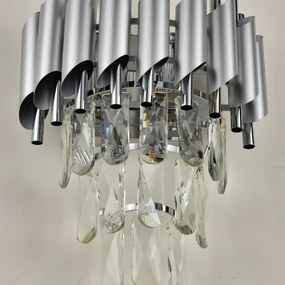 Brilagi - ECLIPSE fali lámpa 2xE14/10W/230V ezüstszínű