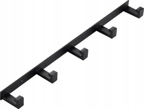 Fürdőszobai törölközőtartó akasztó, fekete