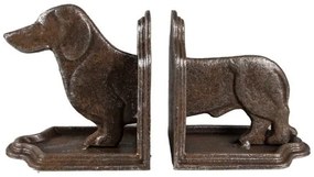 CLEEF.6Y5427 Fém könyvtámasz kutyás, 23x8x13cm