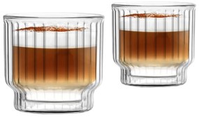2 db-os duplafalú pohár készlet, 260 ml - Vialli Design