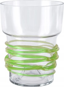 Fedél virágcserép üveg orchidea színtelen zsinór zöld