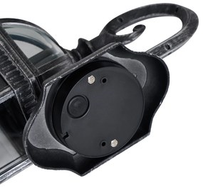 Klasszikus kültéri fali lámpa antik ezüst IP44 - Glasgow