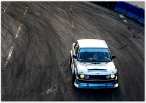 Poszterek 100x70 Fehér sportautó