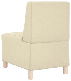 krémszínű műbőr kanapéfotel 55 cm