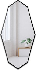 Riolit organikus tükör fekete Mdf keretben 85x170