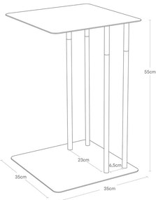 Tárolóasztal 35x35 cm Plain – YAMAZAKI