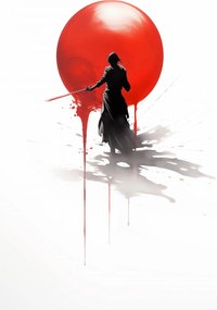 Poszter 61x90,5cm Magányos szamuráj