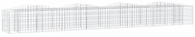 íves horganyzott vas gabion magaságyás 400x50x50 cm
