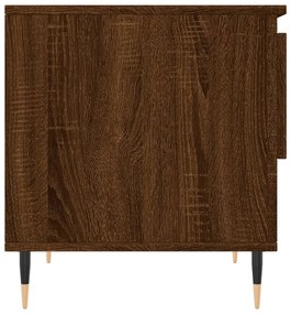 barna tölgyszínű szerelt fa dohányzóasztal 50 x 46 x 50 cm