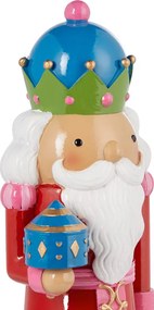 X-MAS dekor figura király piros 20 cm